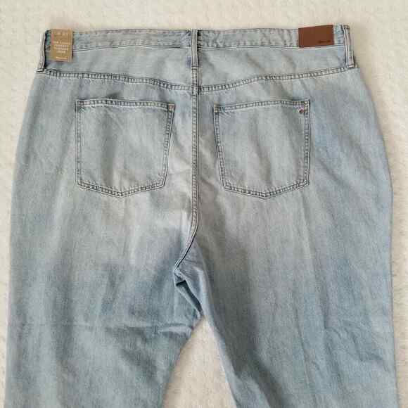 Madewell The Curvy Perfect Vintage Jean Womens Plus Size 37 Light‎ Wash New - Picture 3 of 11